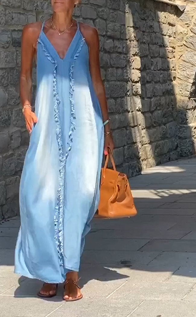 Orelia | Women’s Comfortable Denim Pinafore Dress