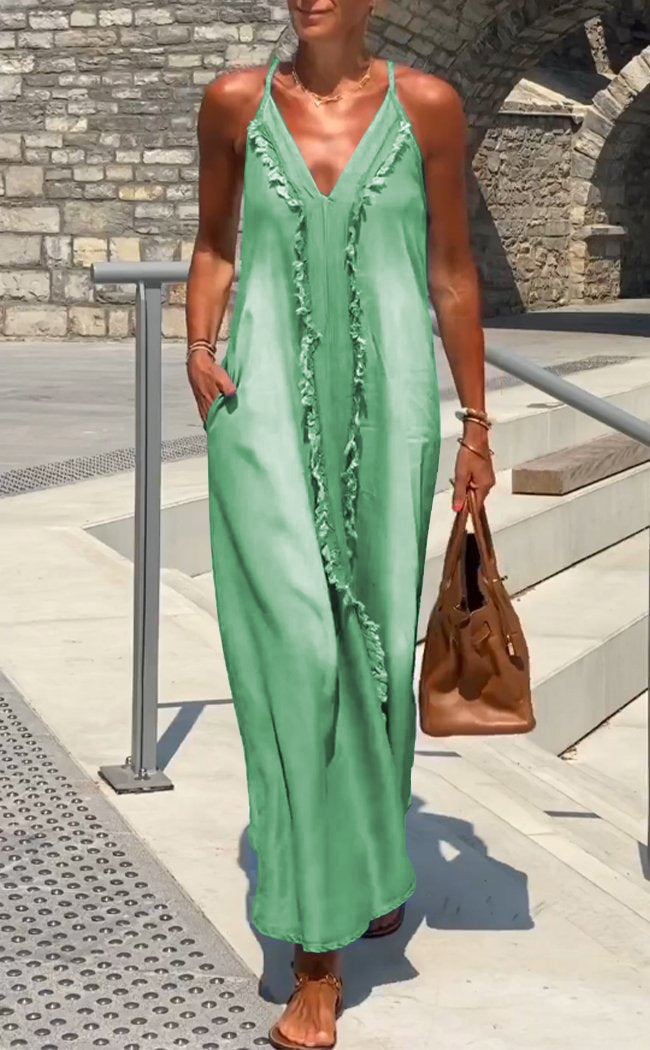 Orelia | Women’s Comfortable Denim Pinafore Dress