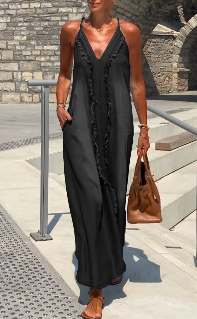 Orelia | Women’s Comfortable Denim Pinafore Dress