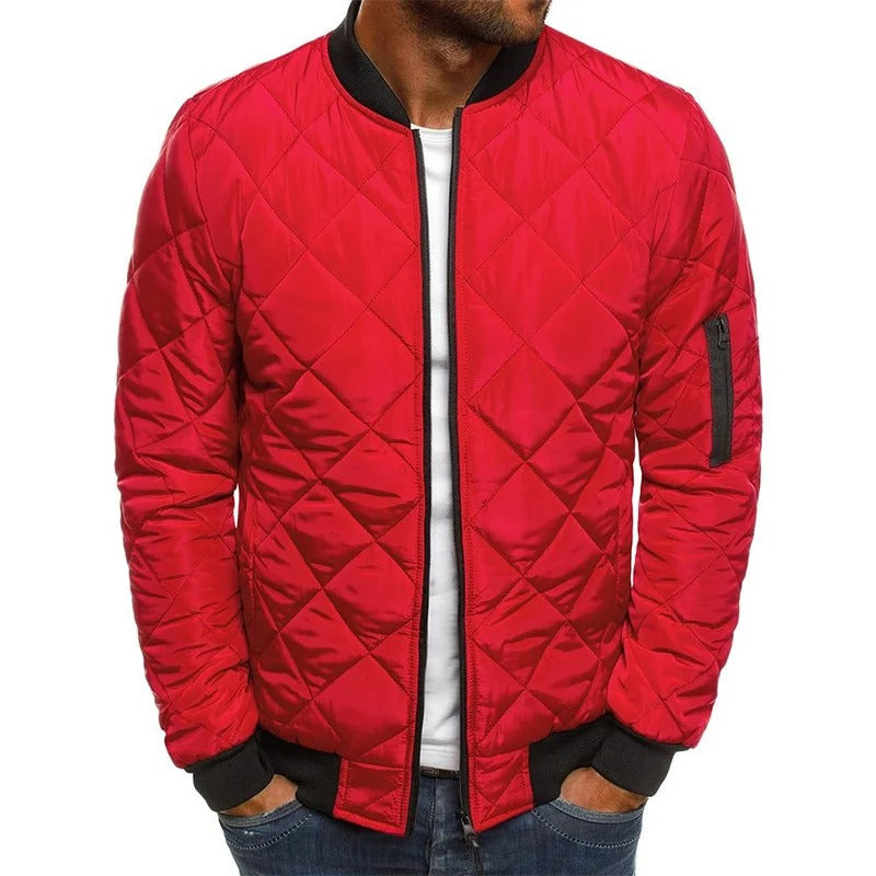 Men's Quilted Bomber Jacket | Casual Outerwear
