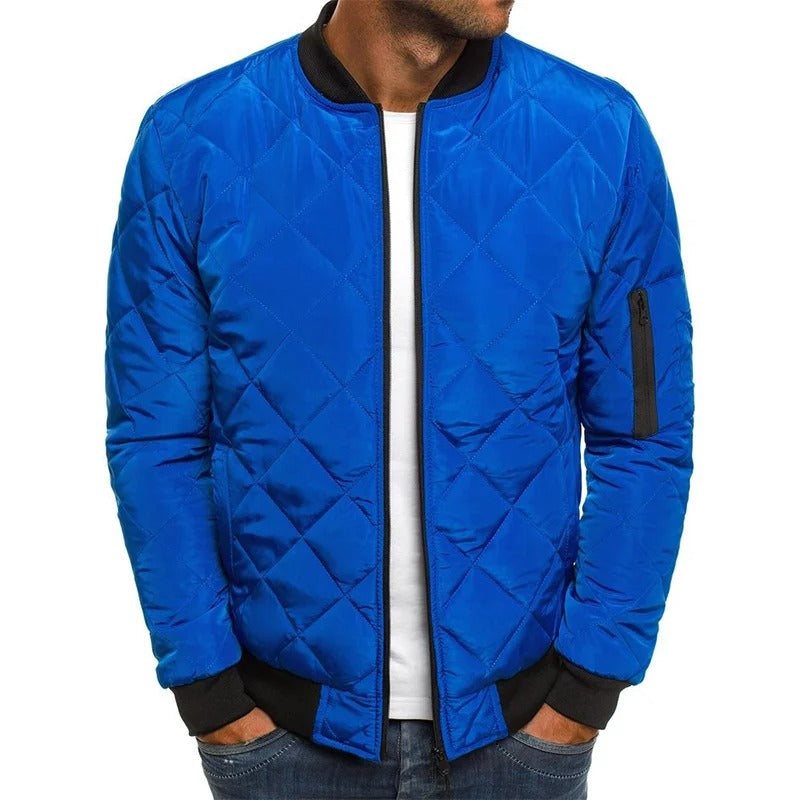 Men's Quilted Bomber Jacket | Casual Outerwear