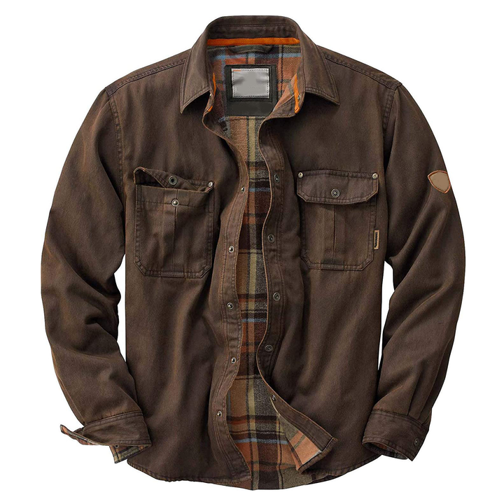 Men’s All-Season Waxed Cotton Trucker Jacket