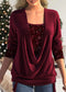 Women’s Burgundy Sequin Blouse | Elegant & Chic