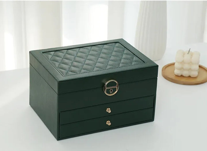 Multilayer Leather Jewellery Box | Elegant & Secure Storage