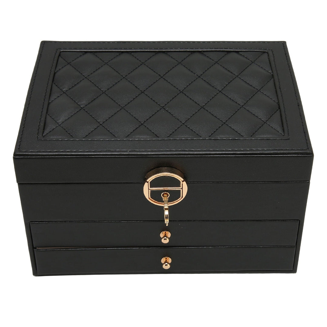 Multilayer Leather Jewellery Box | Elegant & Secure Storage