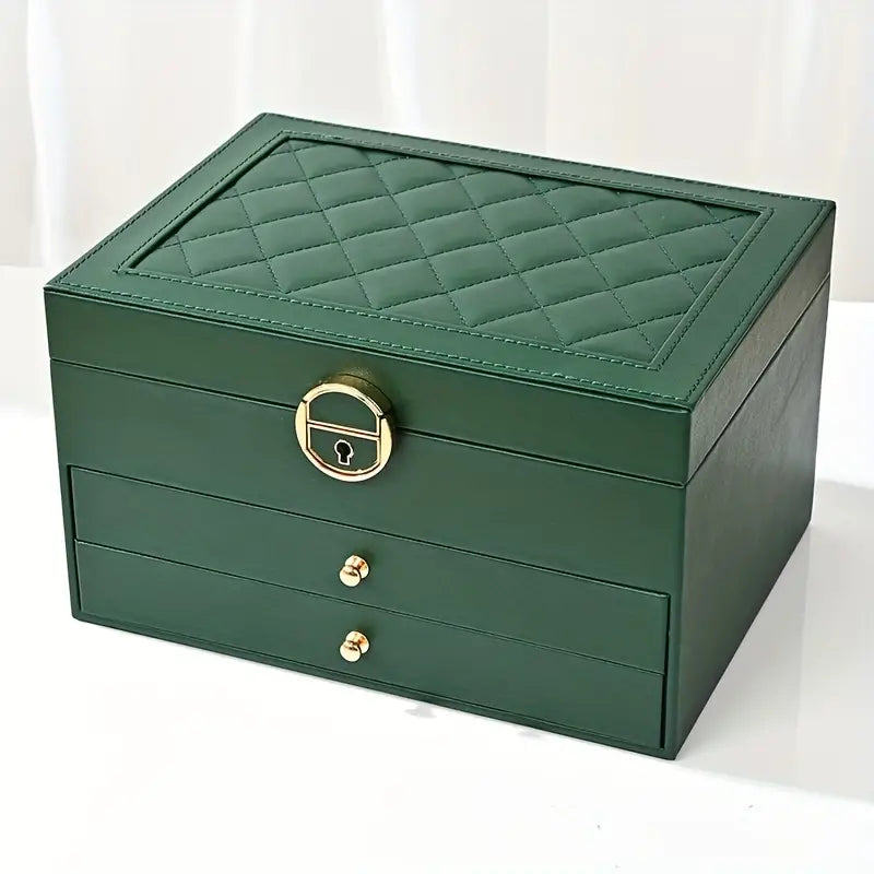 Multilayer Leather Jewellery Box | Elegant & Secure Storage