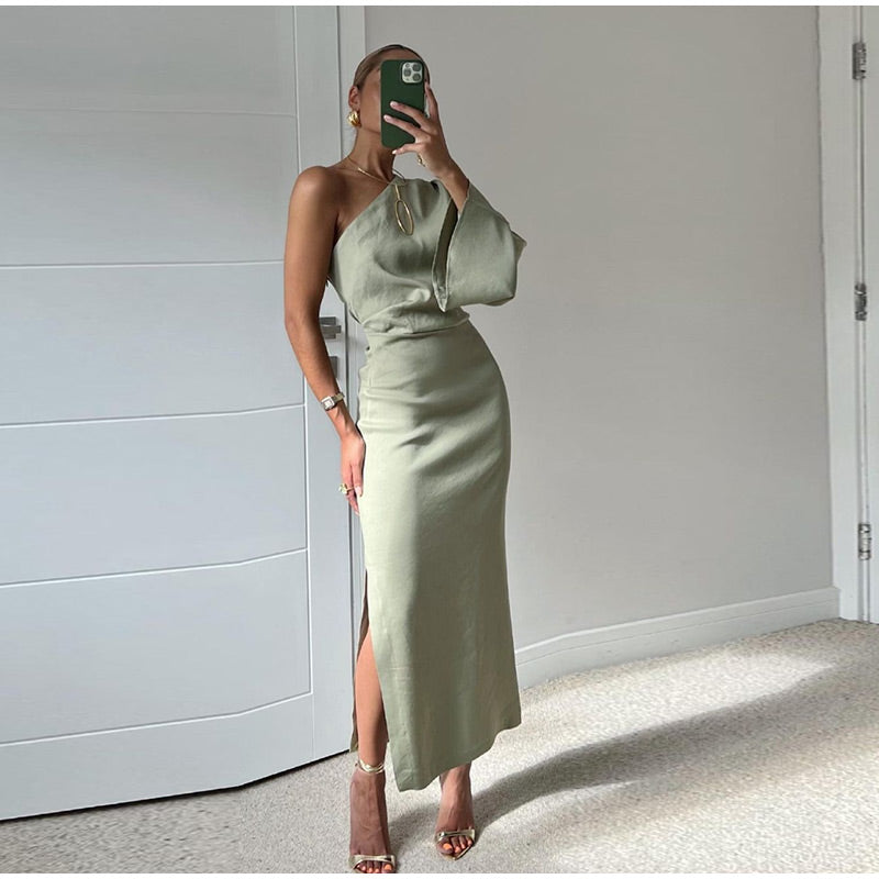 Verina | One-Shoulder Maxi Dress
