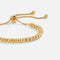 Beaded Bracelet with Adjustable Sliding Clasp