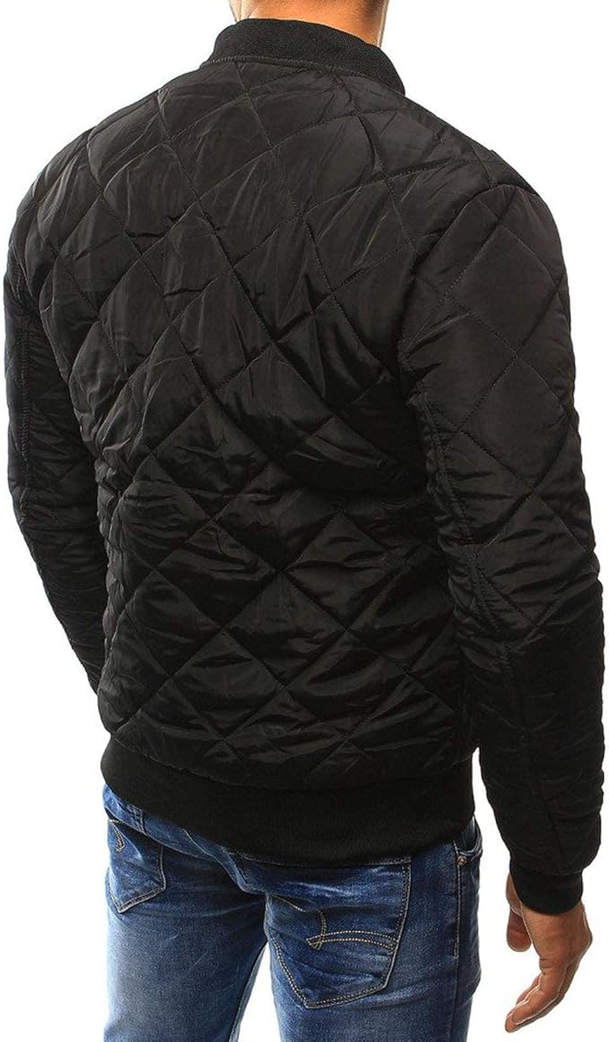 Men's Quilted Bomber Jacket | Casual Outerwear