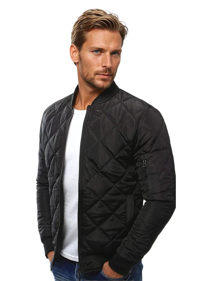 Men's Quilted Bomber Jacket | Casual Outerwear
