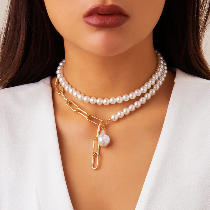 Layered Pearl Necklace | Timeless Elegance Layers