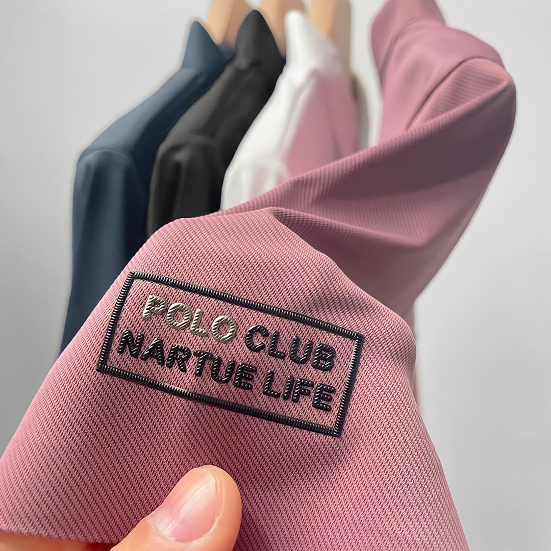 Anti-Curl Polo Shirt for Men | Casual Short Sleeve