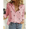 Vanya | Women’s Printed Button‑Up Blouse