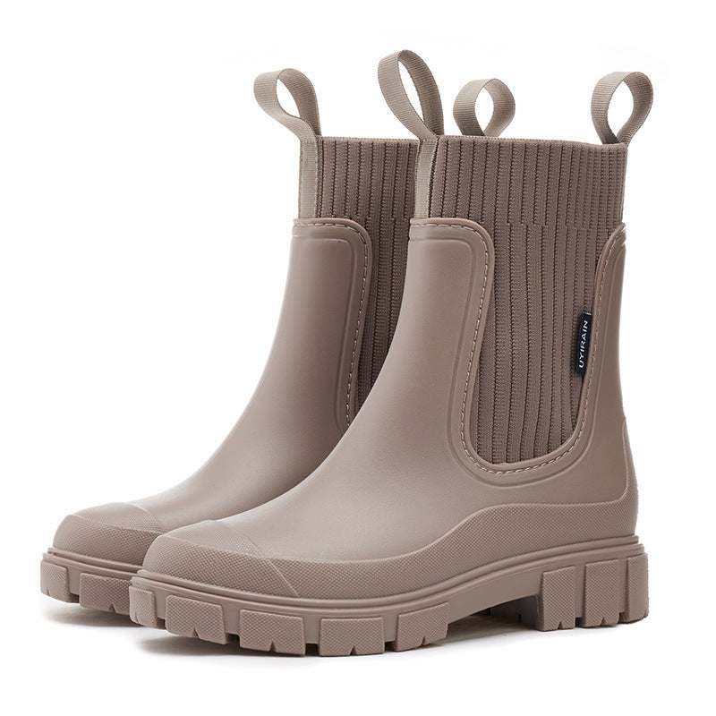Stylish Women’s Rain Boots with Anti-Slip Sole