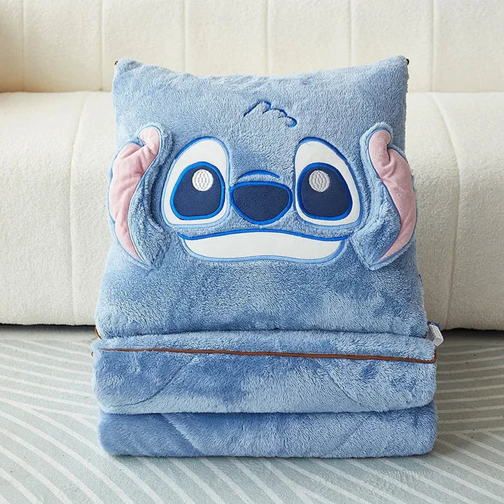 Convertible Plush Blanket & Pillow | 2-in-1 Throw Blanket / Cushion