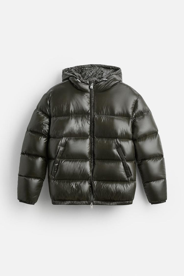 Men’s Quilted Puffer Jacket | Warm Insulated Hooded Winter Coat