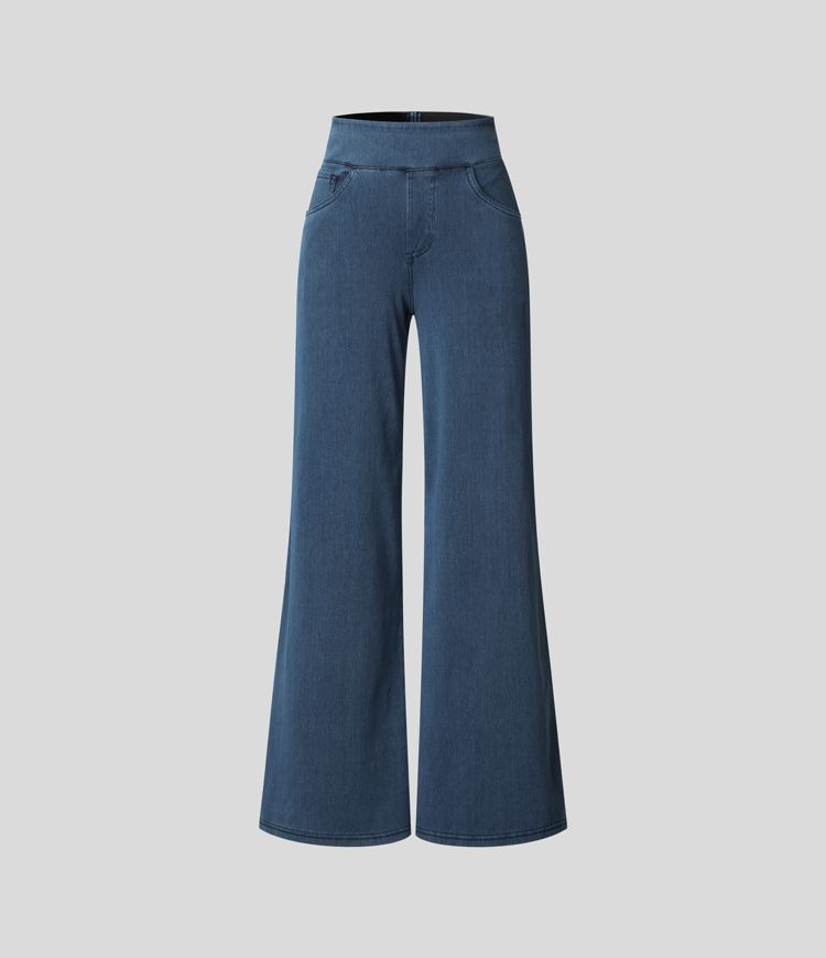 High-Waist Elastic Comfort Pants for Women