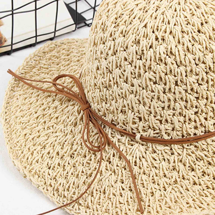 Selina | Women’s Wide-Brim Foldable Straw Beach Hat