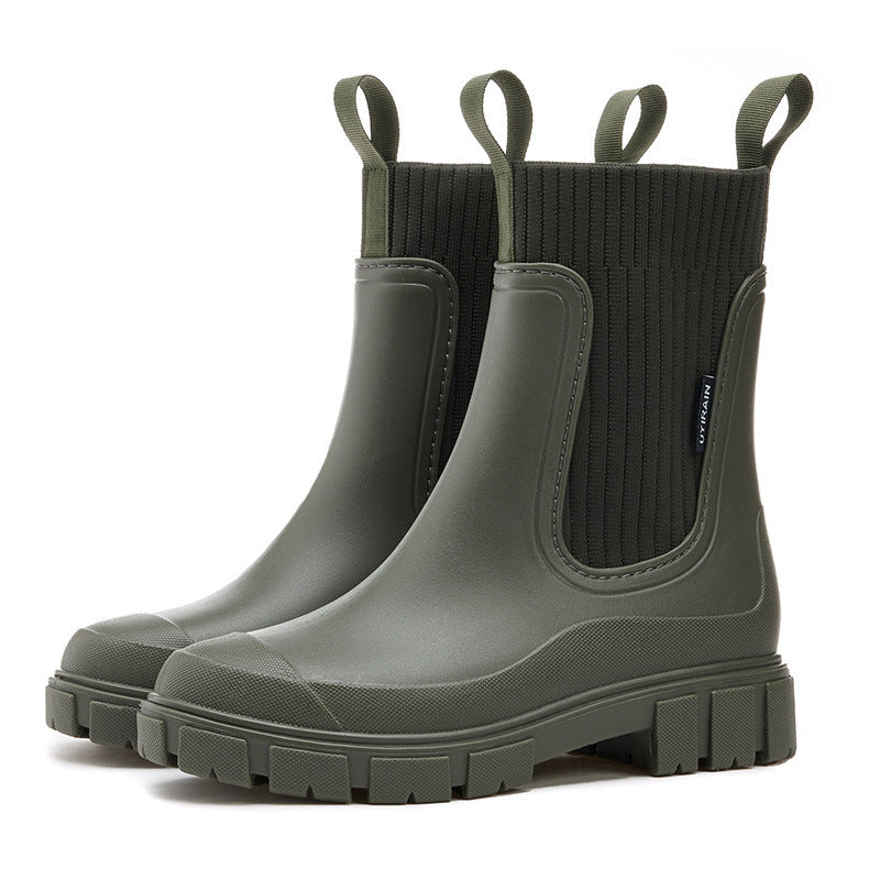 Stylish Women’s Rain Boots with Anti-Slip Sole