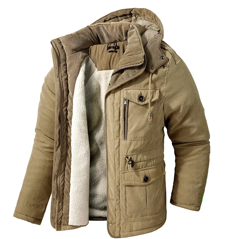 Mens Insulated Fur-Lined Winter Jacket | Fur Style