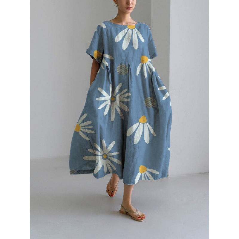 Women’s Loose Floral Dress | Relaxed Fit