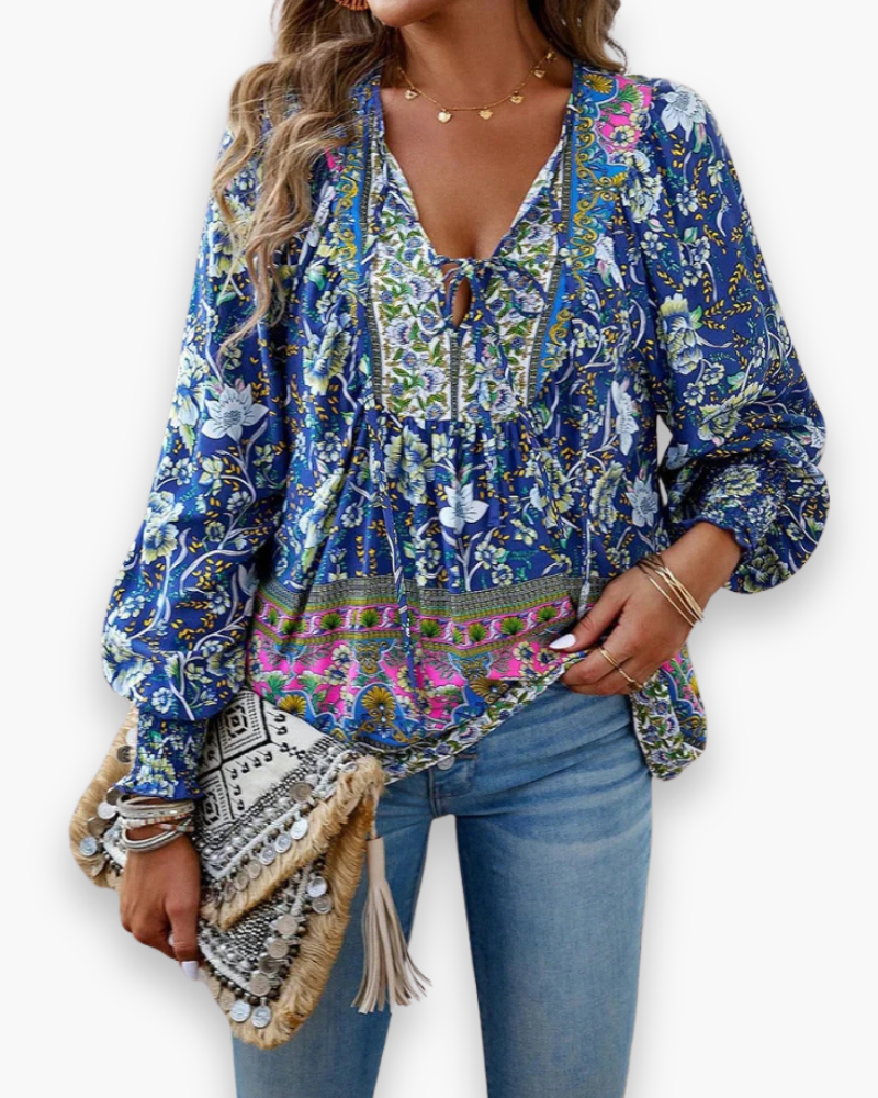 Calira | Women’s Airy Floral Summer Top
