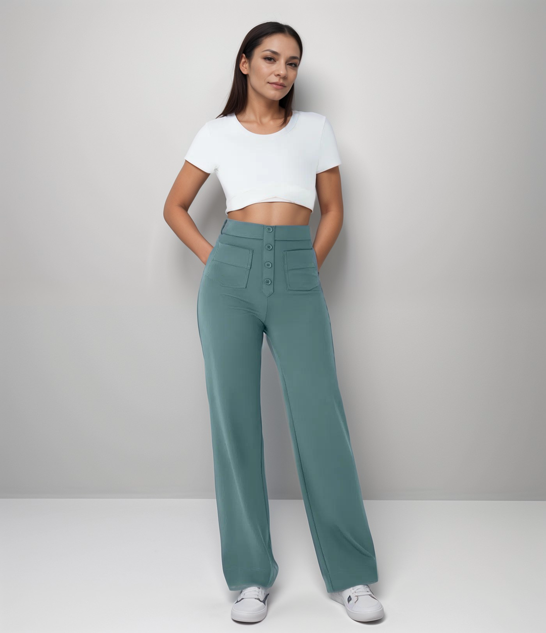 Trendy High-Waist Sculpt Pants for Women