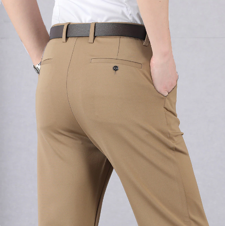 Men’s Stretch Classic Pants | 4-Way Stretch Office & Casual Trousers
