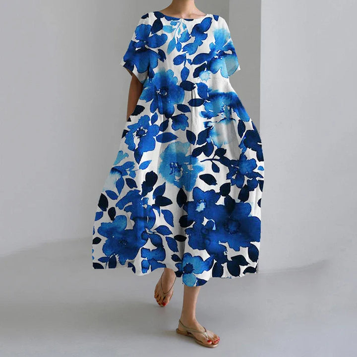 Women’s Loose Floral Dress | Relaxed Fit