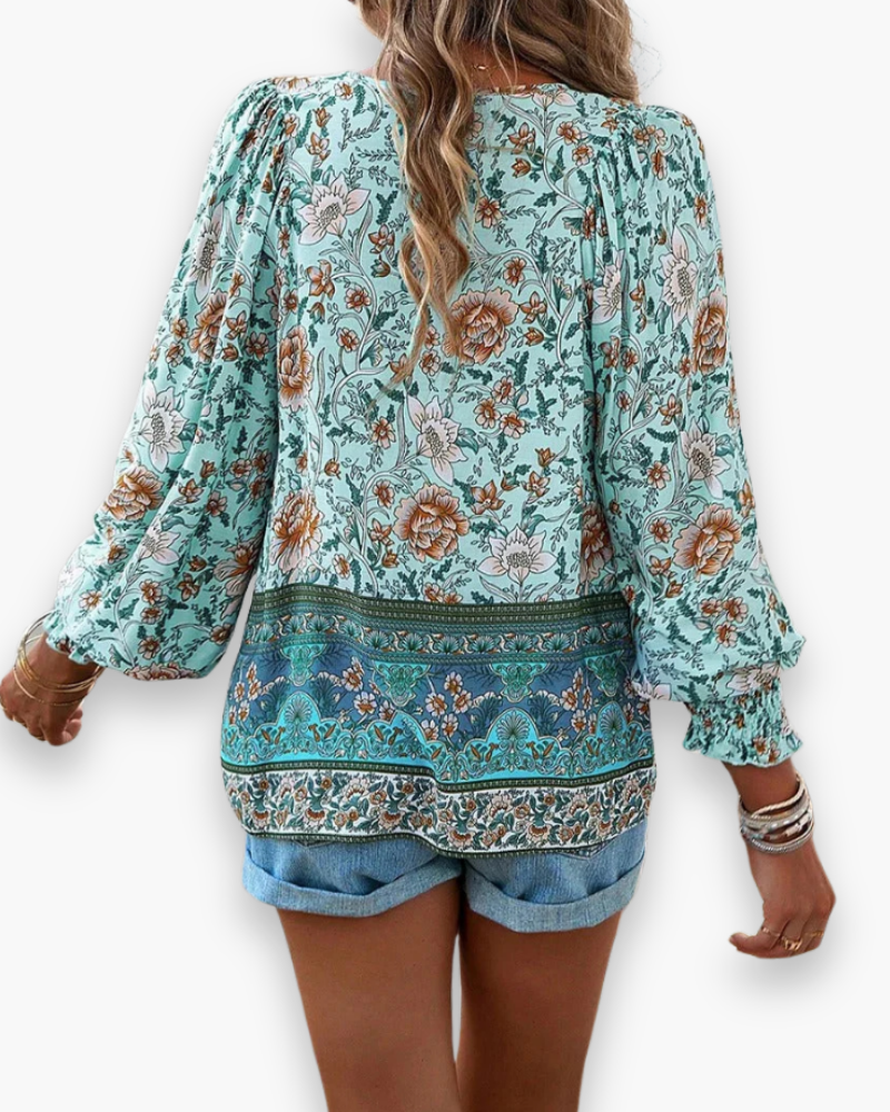 Calira | Women’s Airy Floral Summer Top