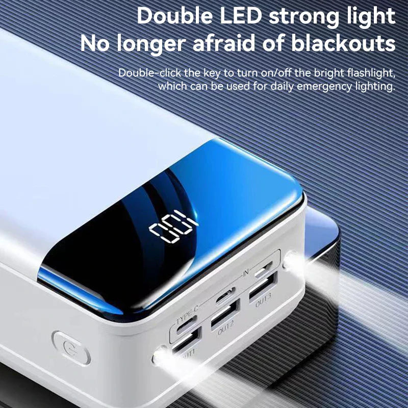 High-Capacity 100,000 mAh Power Bank | Travel & Emergency Kit