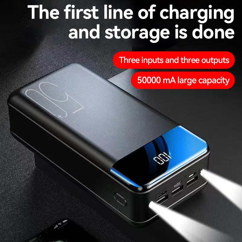 High-Capacity 100,000 mAh Power Bank | Travel & Emergency Kit