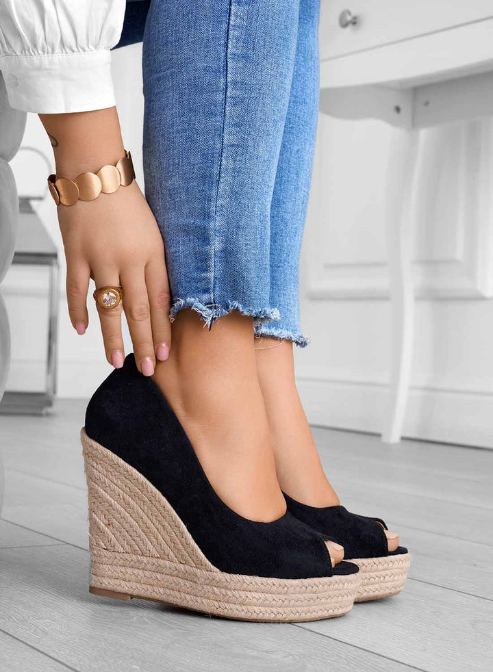 Azura | Women’s Suede Espadrille Wedge Sandals