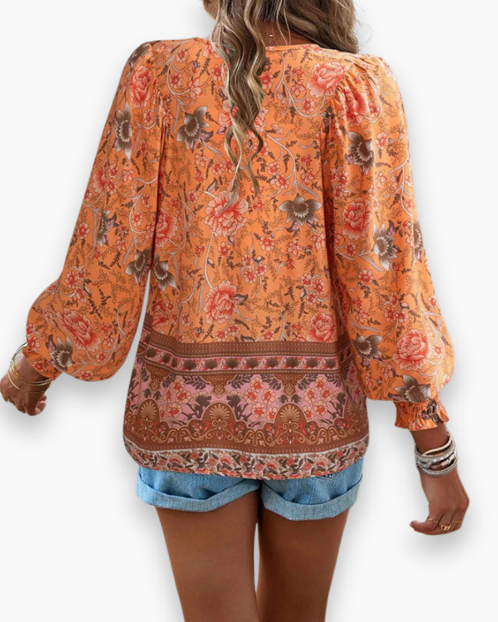 Calira | Women’s Airy Floral Summer Top
