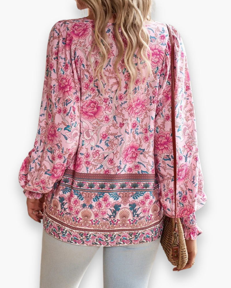 Calira | Women’s Airy Floral Summer Top