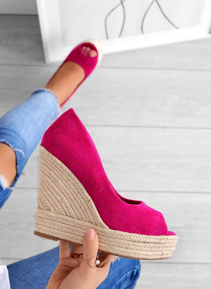 Azura | Women’s Suede Espadrille Wedge Sandals