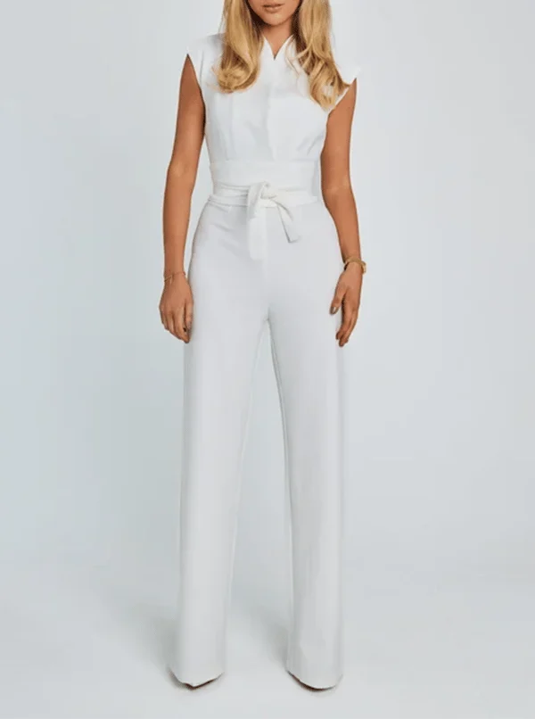 Vaela | Sleeveless Wide-Leg Jumpsuit -  Elegant Summer Outfit For Women