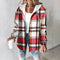 Women's Hooded Plaid Shacket | Relaxed Fit