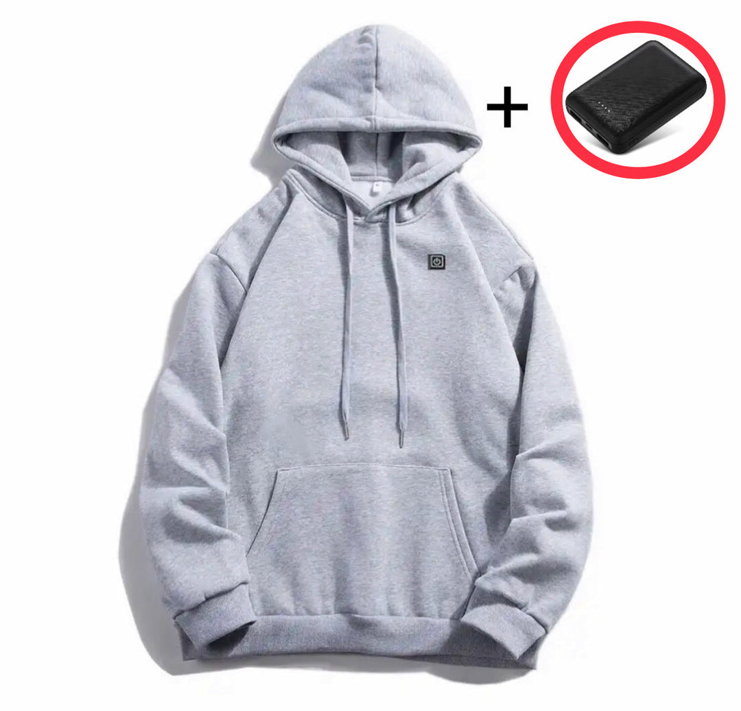 Heated Sweatshirt Hoodie | Winter Layer with Adjustable Heat