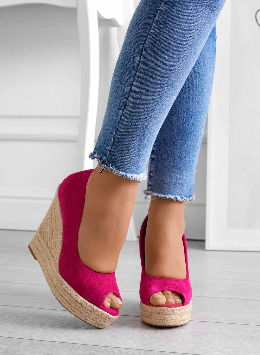 Azura | Women’s Suede Espadrille Wedge Sandals