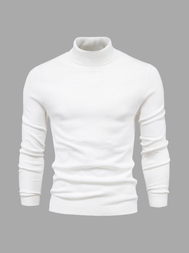 Men’s Soft Cotton Turtleneck Sweater