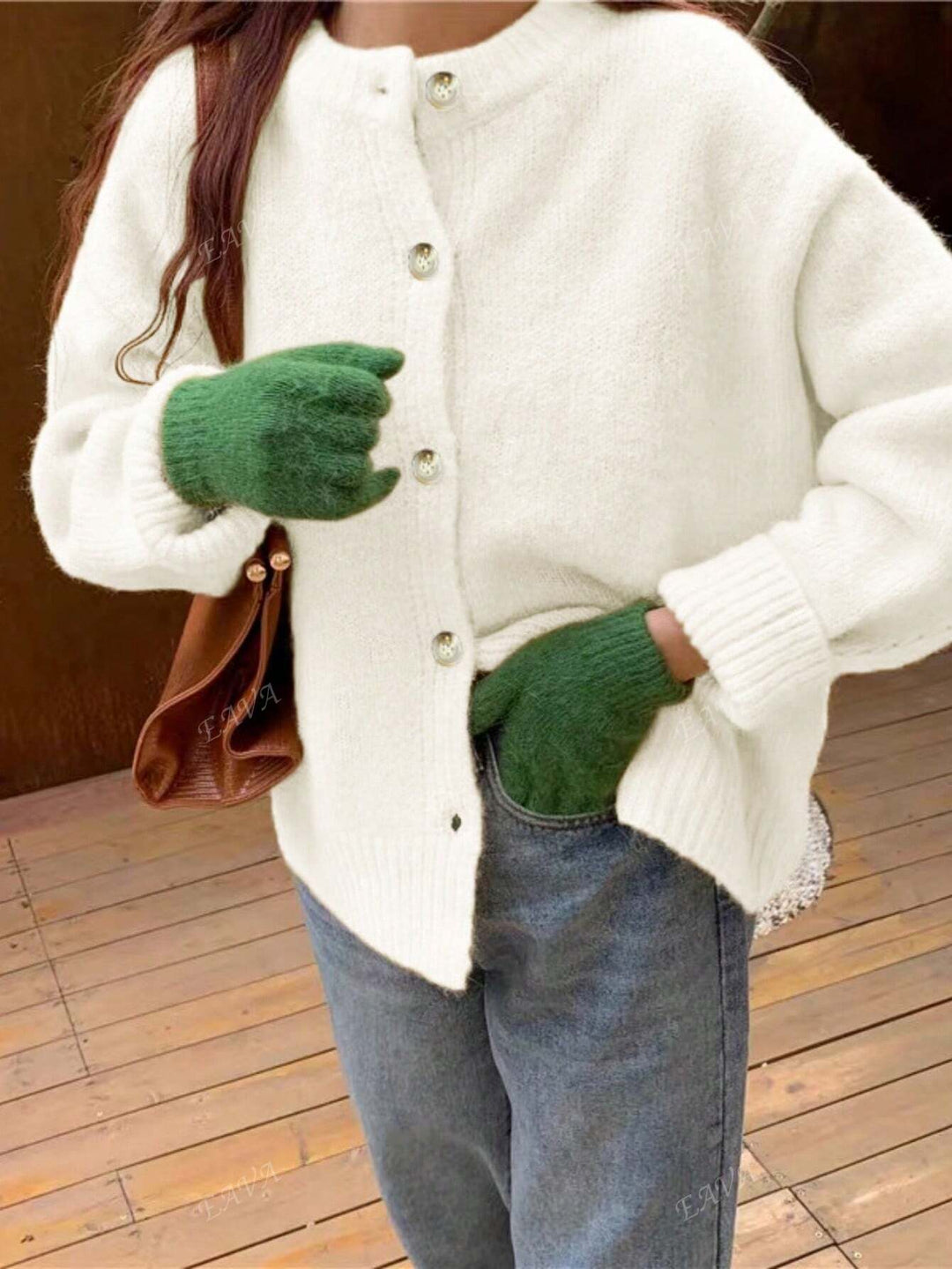Cozy Button-Front Knit Sweater | Cashmere Style