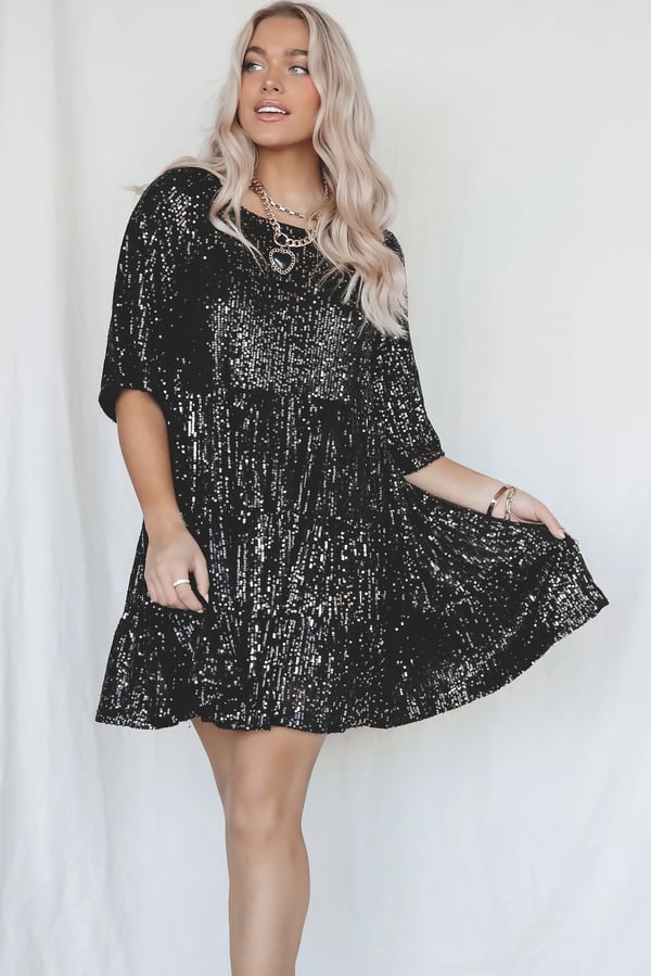 Azalea | Women's A-Line Sequin Party Dress