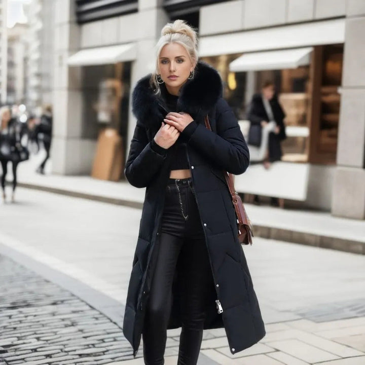 Elegant Women's Winter Coat | Long Design