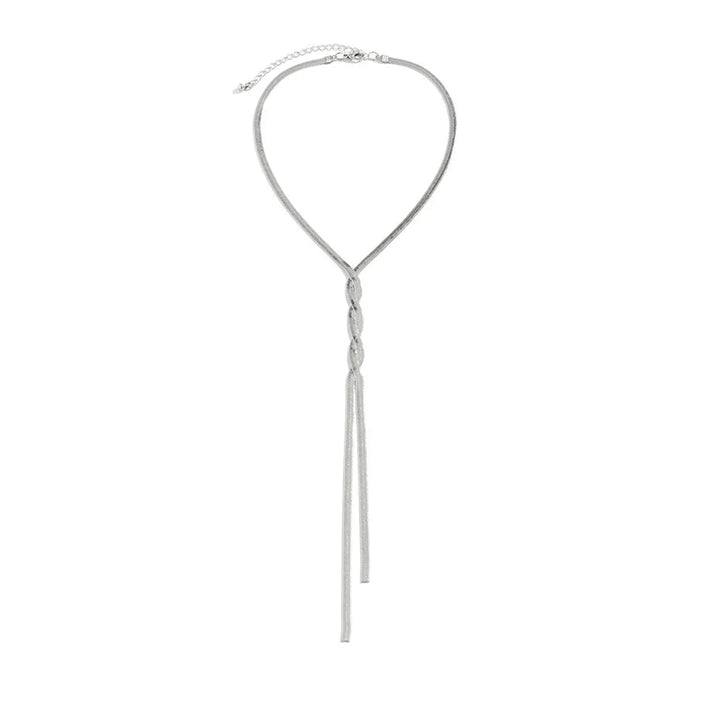 Chloe  | Elegant Long Snake-Chain Necklace