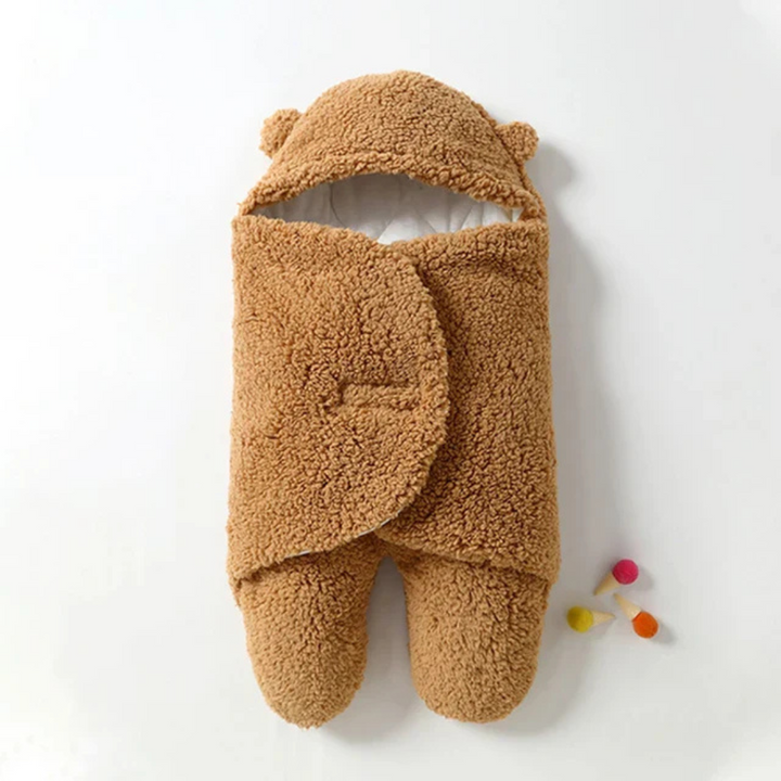 Baby Swaddle Blanket | Ultra-Soft Lined Hooded Sleep Sack for Warmth