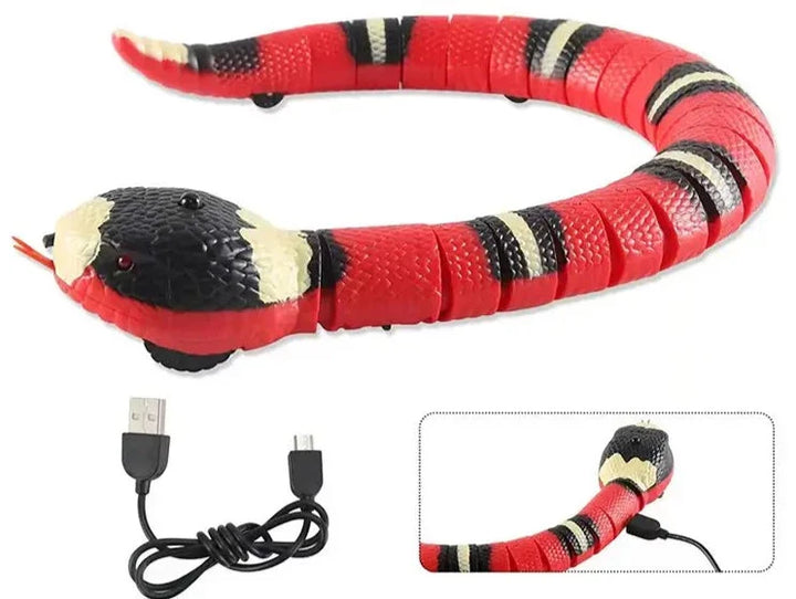 Smart Sensing Interactive Snake Toy for Cats & Small Dogs