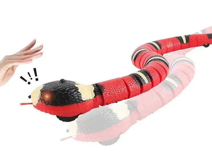 Smart Sensing Interactive Snake Toy for Cats & Small Dogs