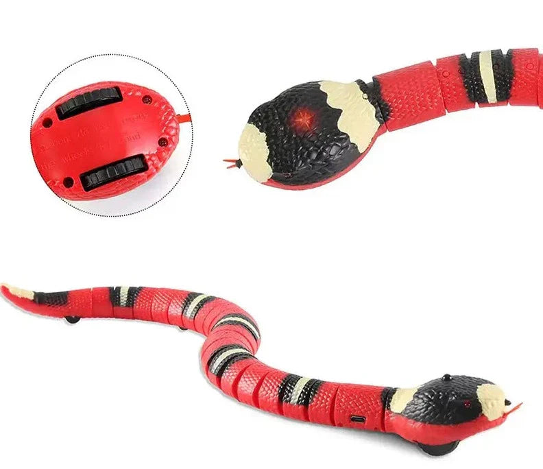 Smart Sensing Interactive Snake Toy for Cats & Small Dogs