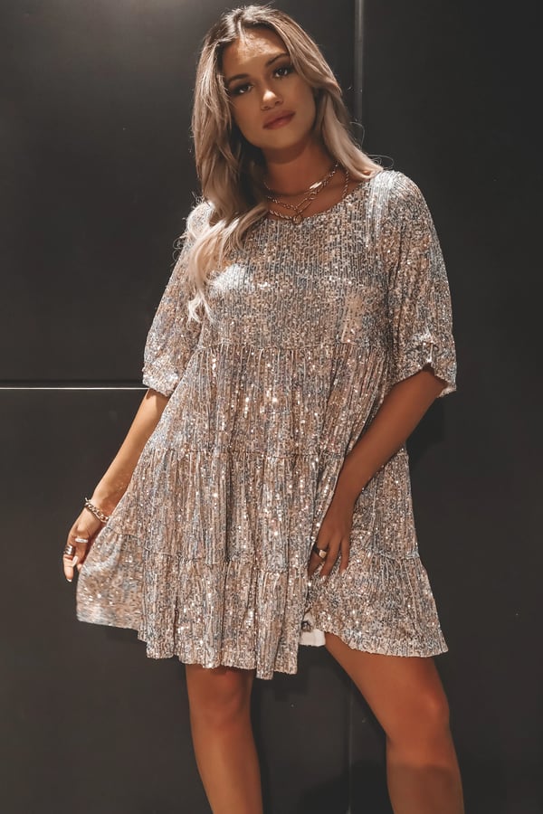 Azalea | Women's A-Line Sequin Party Dress